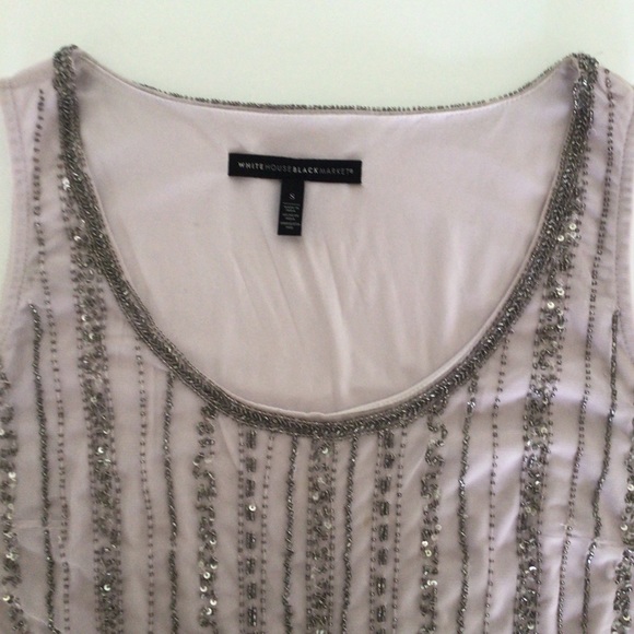 WHITE HOUSE BLACK MARKET EMBELLISHED TANK TOP SMALL - Picture 8 of 16